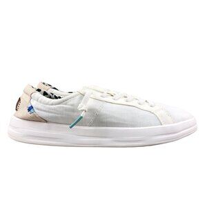 Hey Dude Women's Size 9 Karina Classic White Closed Toe Low Top Casual Shoes